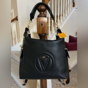 NWT✨Valentino Helene Black Leather Purse/Backpack